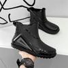 2024 Red Bottom Low Rain Shoes Men Waterproof Slip On Loafers Rain Shoes Men's Galoshes Rubber Rain Shoes Male Rubber Rain Boots