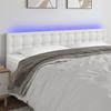 VidaXL LED Headboard Bedroom Furniture Double Bed Accessory Head of Bed Frame Interior White 3121721