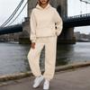 Women 2 Piece Outfit Long Sleeve Pullover Hoodies And Sweatpants Lounge Sets Fall Casual Tracksuit with Pocket