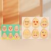 Wooden Children'S Early Education Fun Expression Egg Matching Game Children'S Concentration Training Interactive Educational Toys