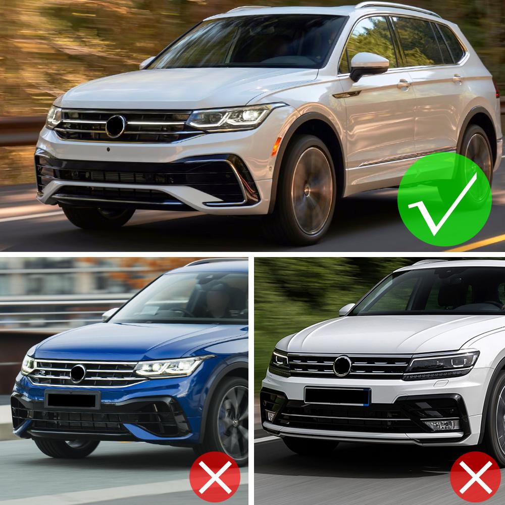 Передний сплиттер-губа для бампера автомобиля для Volkswagen Tiguan MK2 R Line Facelift 2020 2021 2022 2023 Спойлер-канард Диффузор Комплекты обвеса