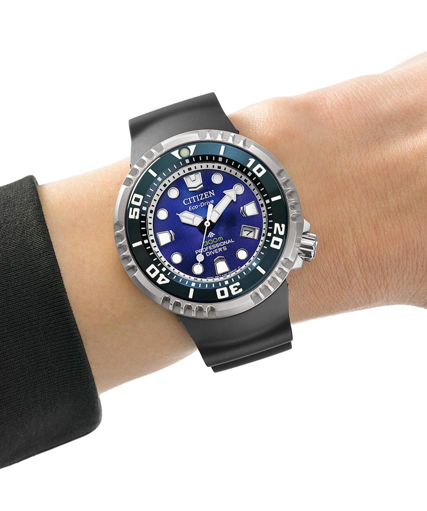 Citizen Мужские часы Promaster Marine Eco-Drive 300M Sapphire BN1025-08L