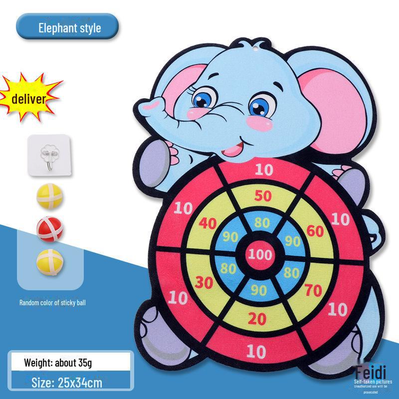 Interactive Children's Sticky Ball Dartboard for Indoor and Outdoor Use, Educational Toy for Parents and Kids.