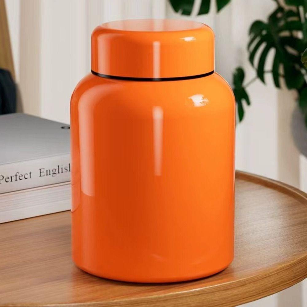 Stainless Steel Tea Tin Large Capacity Sealed Tea Can Portable Tea Jar for Home&Travel