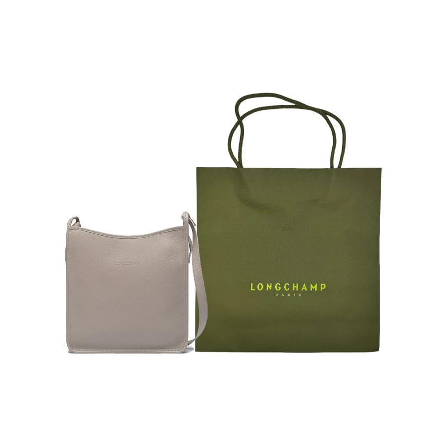 Longchamp Le Foulonné 27 Zipper Solid Color Detachable Shoulder Strap Leather And Fabric Large Shoulder Crossbody Bag Women shoulder bags 10140021P55