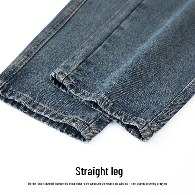 Mark Fairwhale Men's Loose Straight-Leg Denim Workwear Jeans