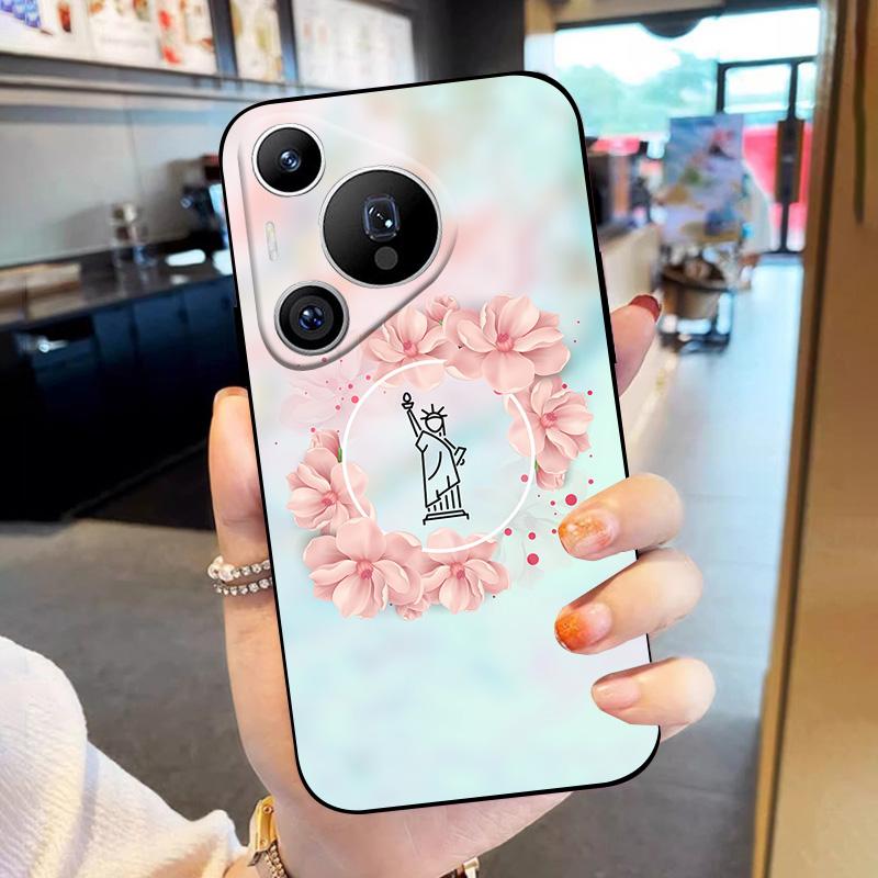 Чехол для HUAWEI Pura 70 Pro Plus Мягкий силиконовый чехол Coque для HUAWEI Pura70 Pura 70 Ultra ТПУ чехол для телефона Защитный Funda