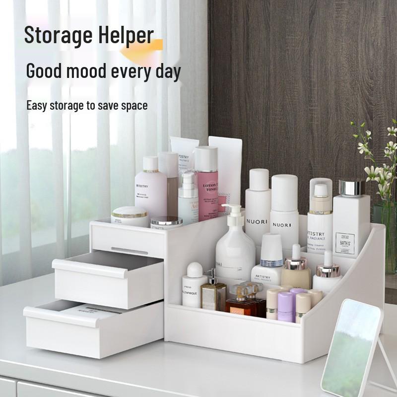Multifunctional Drawer Plastic Cosmetic & Skincare Storage Organizer