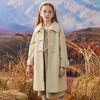 Girls' Woolen Coat Spring and Autumn Children's Woolen Coat, Winter Thickened Cotton-padded Coat