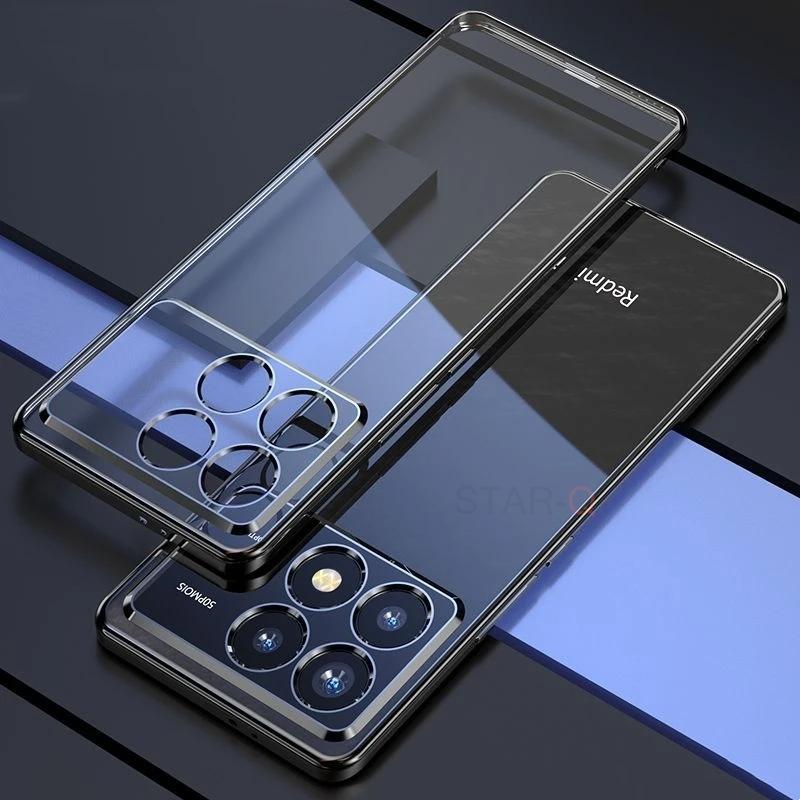 X6pro M6pro Прозрачный чехол с покрытием для Xiaomi Mi Poco M6 X6 Pro 5g 4g F6 Силиконовый прозрачный бампер Задняя крышка Poko M X 6