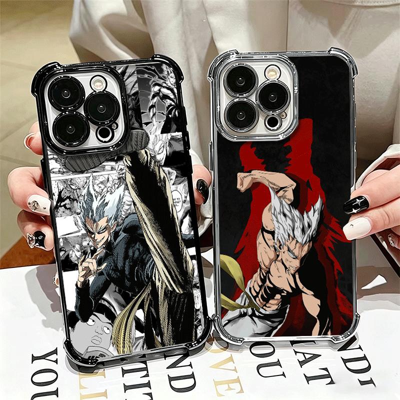 Мягкий чехол для телефона One P-Punch-Man Garou для iPhone 15 16 17 Air 14 Pro Max 16E Plus 13 12 Mini Покрытие Защита от падения Fundas