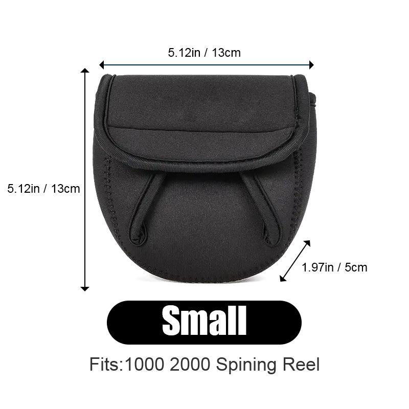 S/M/L Spinning Fishing Reel Cover Neoprene Wheel Protective Case Waterproof Reel Bag Storage Water Drop Wheel Package Outdoor