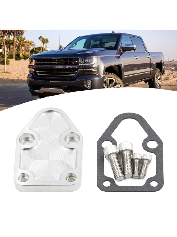 Пластина топливного насоса с прокладкой и болтами, алюминиевый комплект монтажной пластины топливного насоса для двигателя 283 327 350 2071