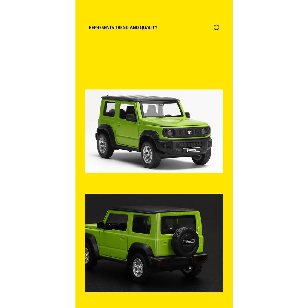 Масштаб 1/32 Внедорожник Suzuki Jimny Собранная Модифицированная Модель Игрушечной Машинки Литой Сплав Миниатюра Свободные Колеса Коллекция Подарок для Мальчиков Детей