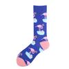 Animal Funny Socks Men Divertidos Happy Aliens Dinosaur Pug Panda Flamingo Cactus Sokken Unisex Novelty Skateboard Crazy Meias 