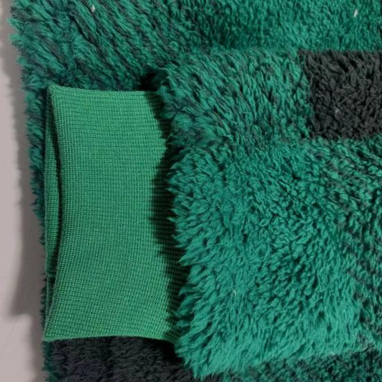 Женское пальто, клетчатая молния с капюшоном, свободные карманы, куртка-кардиган, осень-зима, толстое плюшевое пальто, уличная одежда