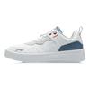 Мужские кроссовки Li Ning Xian Chu из кожи, модные повседневные, легкие, дышащие, с низким верхом, для скейтбординга, белые, синие AGCR315-1
