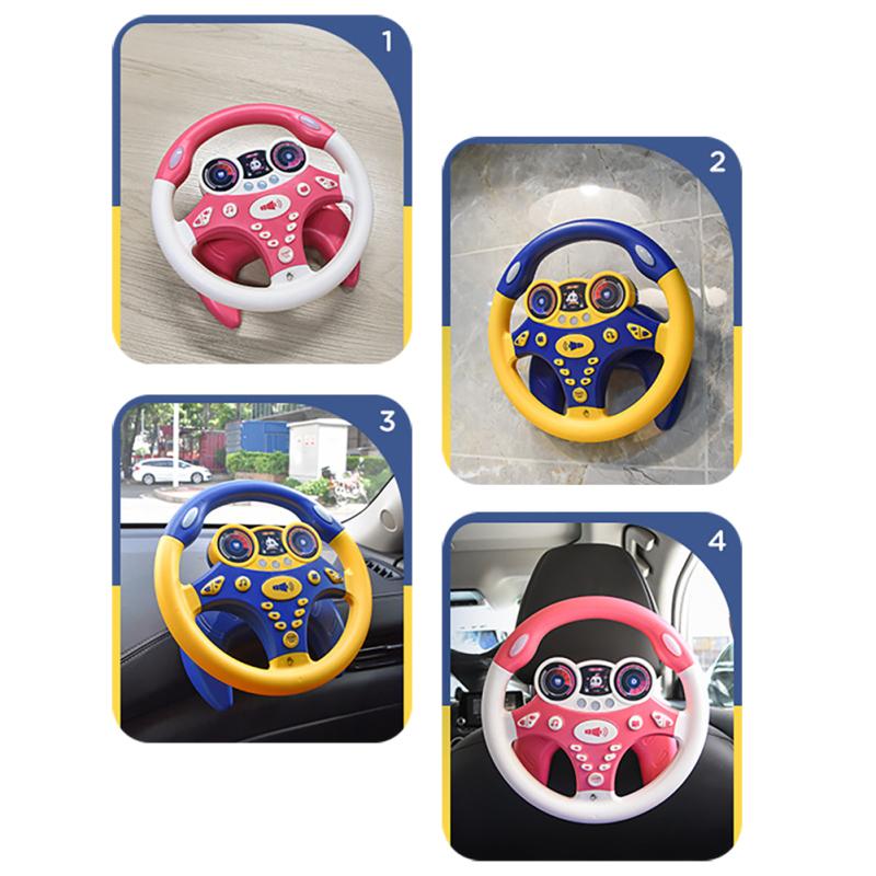Детская электрическая имитация рулевого колеса, игрушка со световым звуком, детские развивающие игрушки для детей