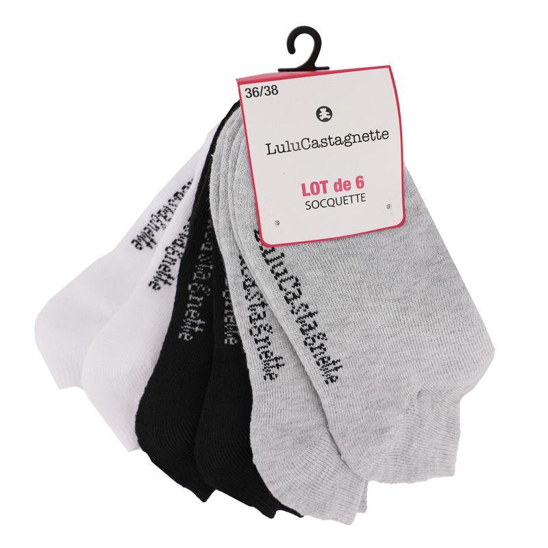 Pack of 6 Pepita Socks T 36/38 - 39/41 Woman LULU CASTAGNETTE