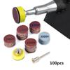 1 "(25мм) Sandpan Sandpan 100-3000 Абразивная полировальная подушечка для наждачной бумаги для инструментов Dremel
