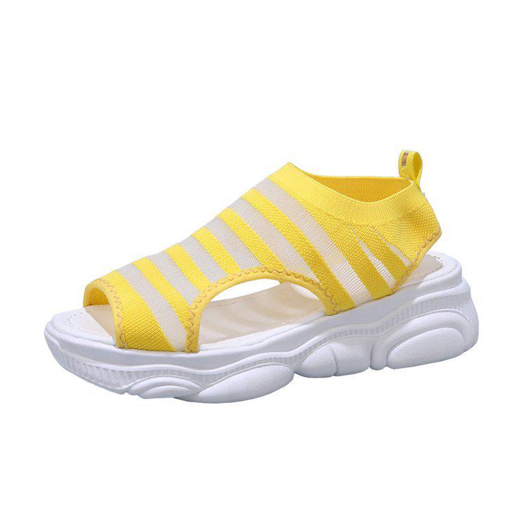 2024 Летние сандалии на плоской подошве для отдыха, дышащая сетка, женская обувь с открытым носком и пряжкой, пляжные спортивные сандалии Mujer 2024