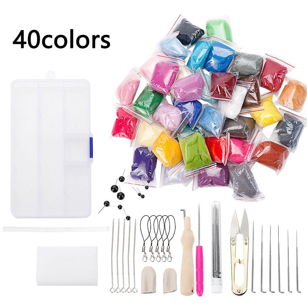 Набор для рукоделия из пеноматериала Стартовый набор инструментов Игла для валяния Набор для валяния Шерстяная пряжа Набор инструментов для шитья