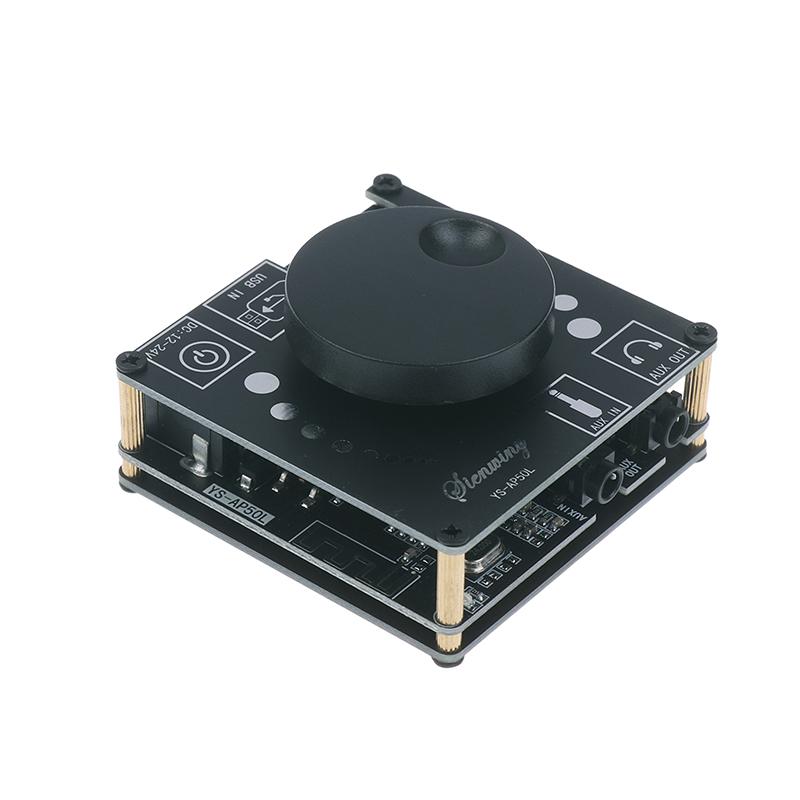 1 Комплект Стерео 3,5 мм Aux USB Приложение DC12V-24V Ys-Ap50L Совместимый с Bluetooth 5.0 50 Вт+50 Вт Цифровой Усилитель Мощности Плата