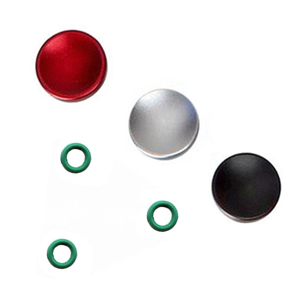 GeeSo Aluminum Alloy Shutter Compatible with Various Recessed Type of Recessed Button, 10mm, Cameras, (Set 3, (Black, Red, Silver))