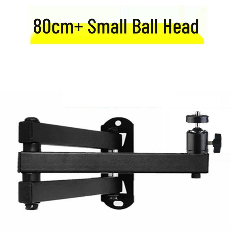 Foldable Wall Mount Projector Bracket with Universal Ball Head for Bedside Use