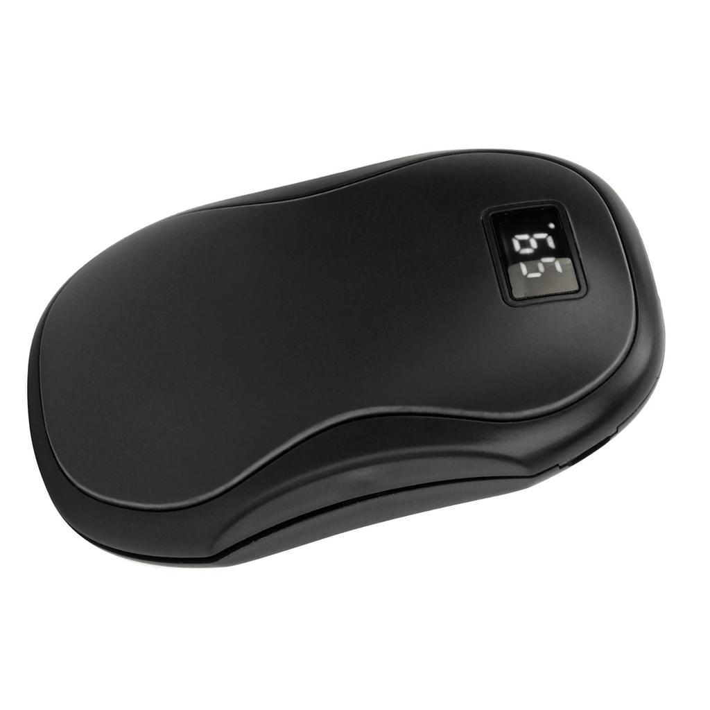 Электрическая грелка для рук Перезаряжаемый павербанк Двусторонняя нагревательная панель Дисплей 6000 мАч Карманный размер Рука