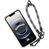 Protective Case for iPhone 16th - BOOLING - Shockproof - Transparent - With Removable Wrist Strap - Gray