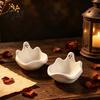 Durable Resin Art Tool Halloween Ghost Storage Bowl Silicone Mold, DIY Jewelry Dish Candy Cement Casting Tools Desktop Organizer Mold for Plaster
