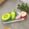 4 шт. Креативные губки для мытья посуды в форме фруктов, утолщенные, для мощного удаления пятен, многофункциональные чистящие подушечки для кухни и ванной комнаты, инструменты для уборки ванной комнаты