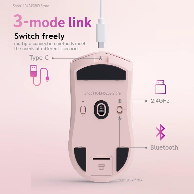 Беспроводная Bluetooth-мышь, перезаряжаемая, Pro, суперлегкая, компьютерная мышь, для геймеров, USB, для ноутбука, офисного стола, производительность, близкая к Paw3395