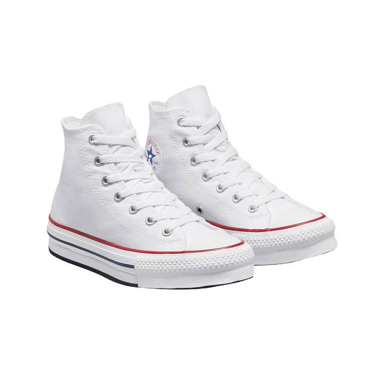 Converse Кеды Chuck Taylor All Star Lift на платформе, холщовые, высокие, для девочек, цвет Белый, Бордовый, Темно-синий, 272856F