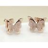 Jewellery Butterfly Design Gold Plated Surgical Steel Stud Earrings for Girls and Women