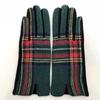 Velvet Plaid Gloves Gothic Lolita Touch Screen Gloves Fashion Wool gloves  for Women