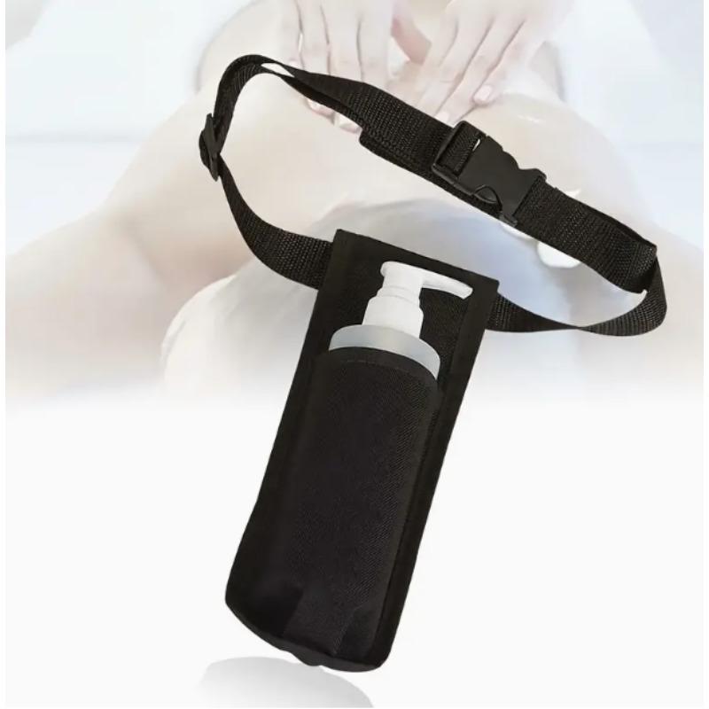 Adjustable Massage Oil Waist Holster Hands-Free Belt with One-Touch Buckle Lightweight Portable for Professional Therapists