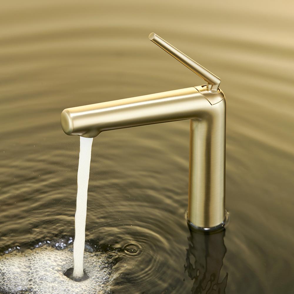 Chrome Basin Faucet Brass Bathroom Faucet Mixer Tap Black Wash Basin Faucet Single Handle Hot and Cold Lavotory Faucet 855921