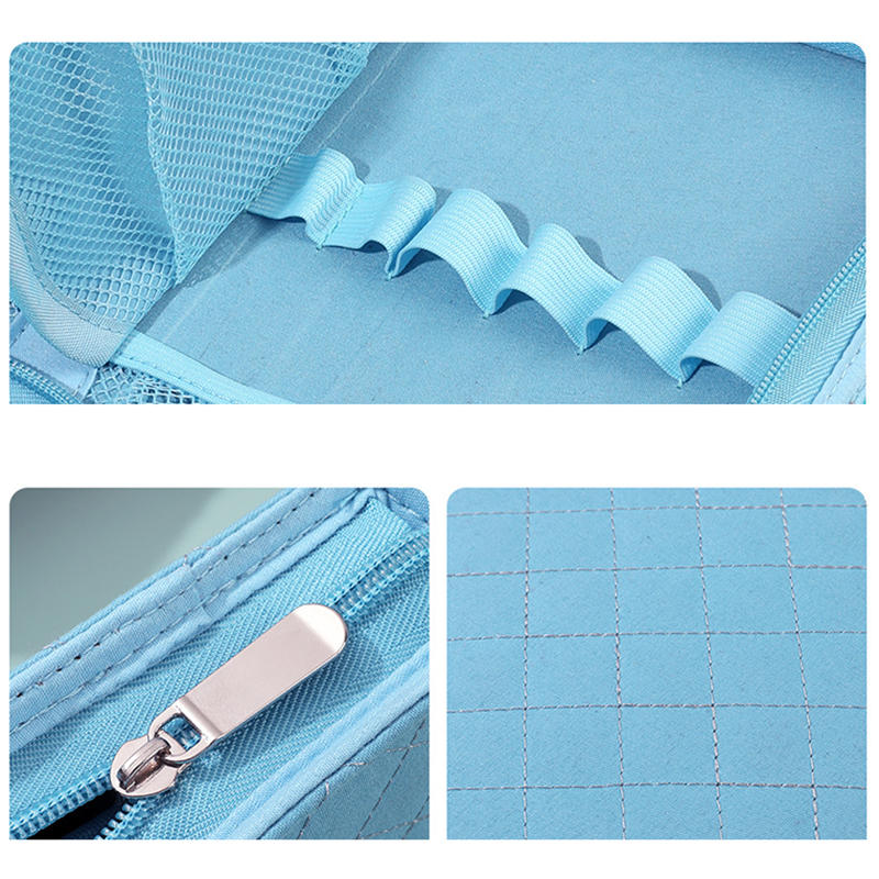 Сумка для инструментов для ручного вязания Аксессуары Набор крючков для вязания с DIY печатным органайзером для хранения пряжи и спиц Портативный чехол для набора для вязания крючком