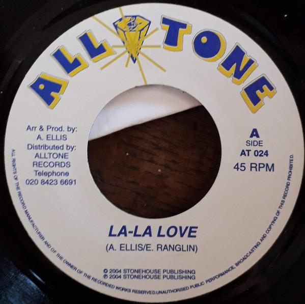 7-дюймовая пластинка ALTON ELLIS LaLa Love Blue Sea Blue AT024 All Tone 2004 UK Регги Ска Даб Б/у