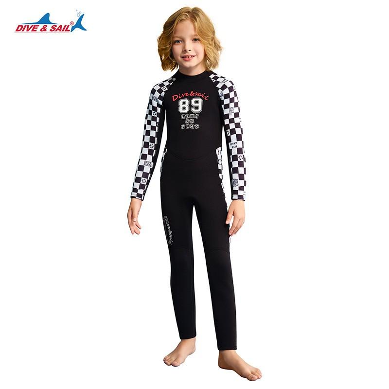 2.5mm Neoprene Kids Boys Full Wetsuit Snorkeling Surfing Cold Water Diving Winter Swimming