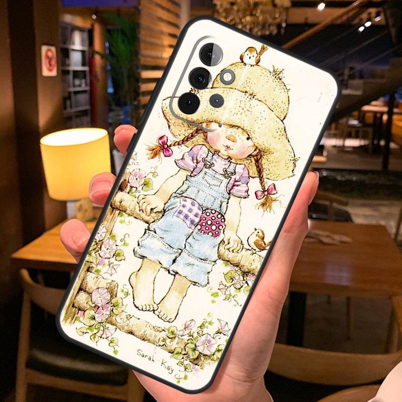 Чехол для телефона с рисунком Sarah Kay для Samsung A51 A71 A50 A70 A13 A23 A33 A53 A12 A22 A32 A42 A52 A54 A34 A14