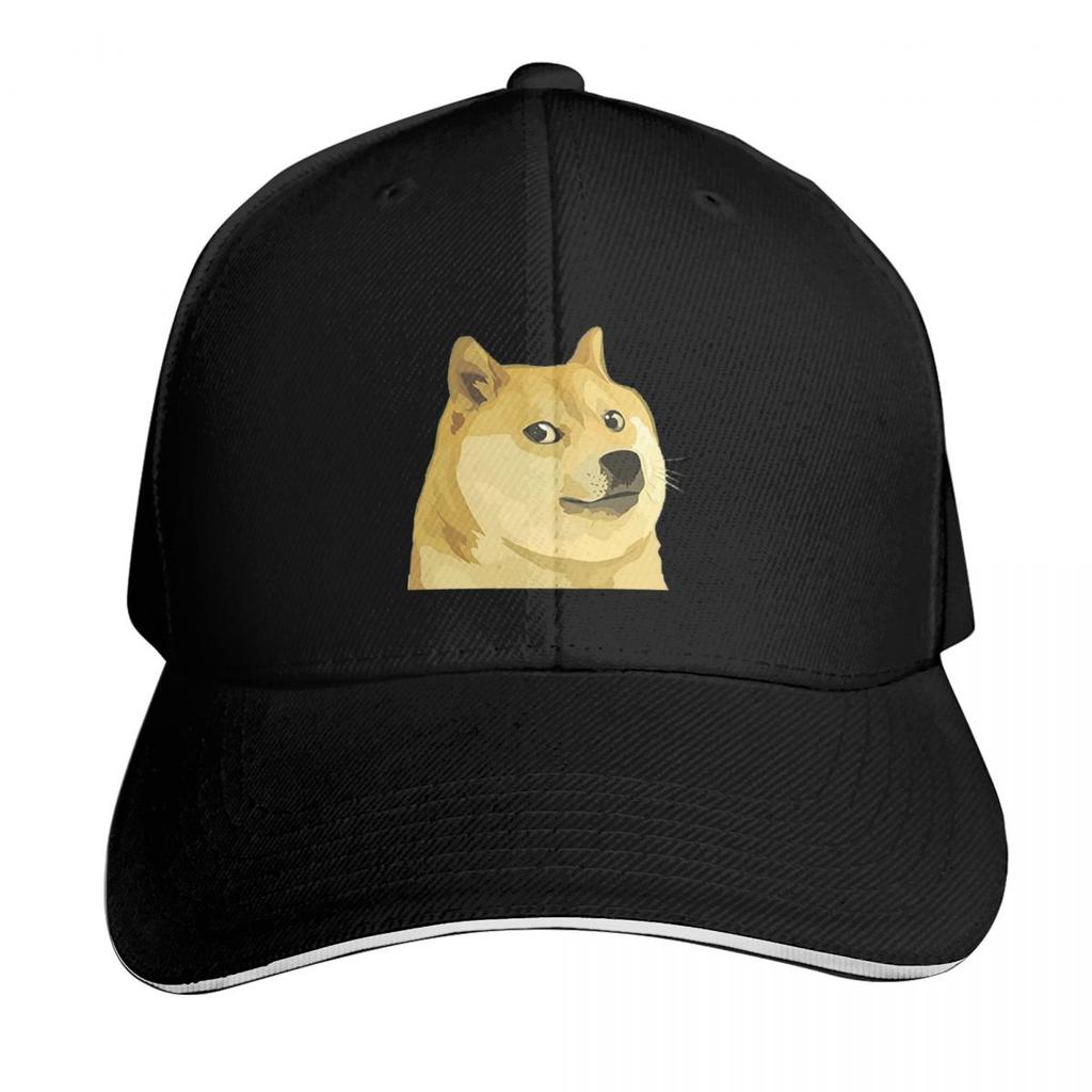 Doge The Dogecoin Funny Bitcoin Cap Fashion Casual Baseball Caps Adjustable Hat Hip Hop Summer Unisex Baseball Hats