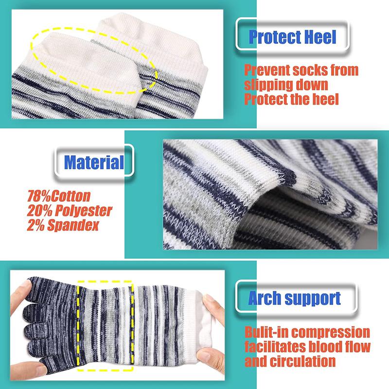 Носки для женщин и мужчин, красочные носки до щиколотки/для бега, хлопковые носки с пятью пальцами