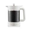 Coffee Maker Coffee Press BEAN French Press Iced Coffee Maker 1500ml Off White Stainless Steel Filter Glass Beaker Immersion Type Coffee Cold