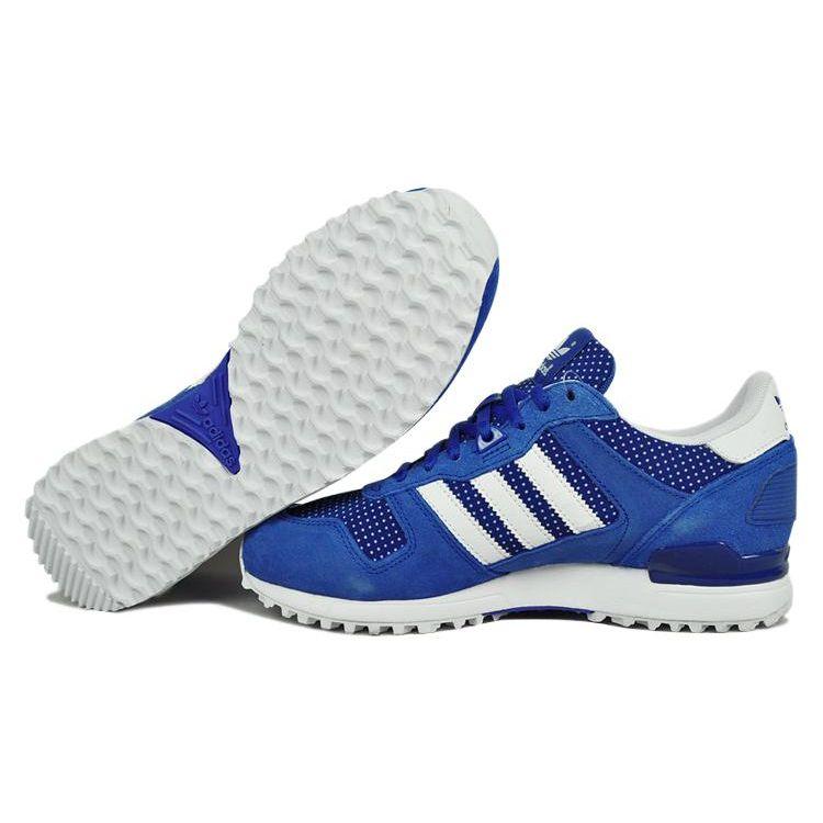 adidas Оригинальные кроссовки Originals ZX 700 с амортизацией, противоскользящие, прочные, низкие, для повседневной носки, женские, синие, M19420
