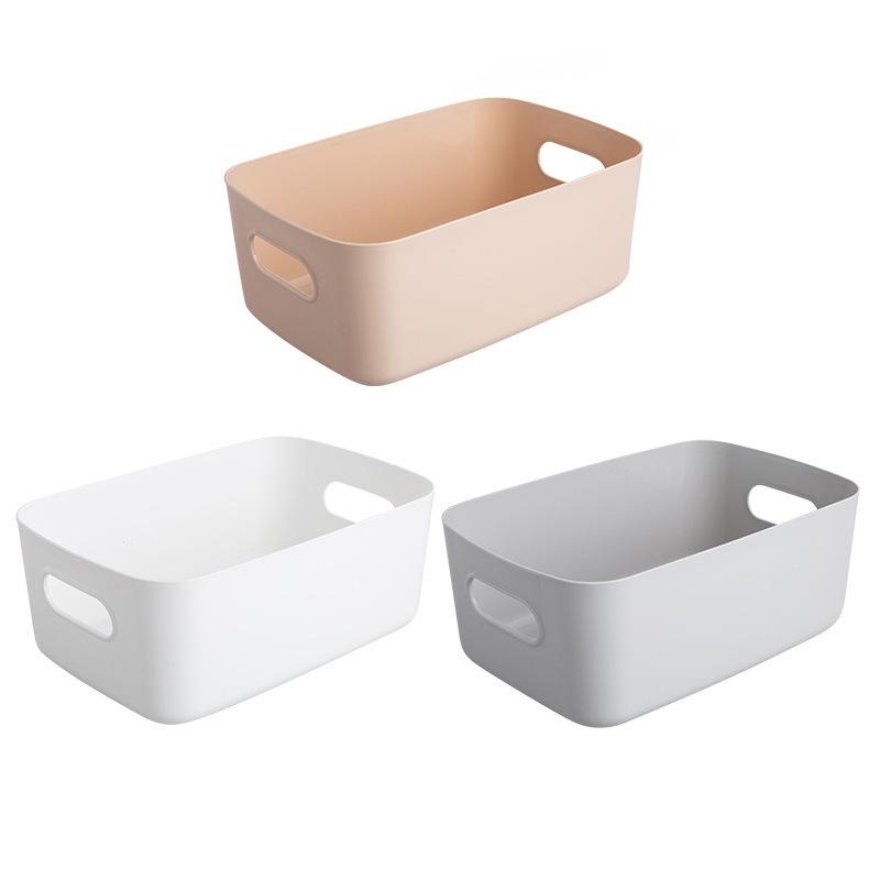 Household Plastic Storage Box for Desktop, Kitchen, Clothing, and Cosmetics, Thickened Design for Organizing Sundries.