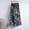 Women Boho Floor-Length Long Beach Party Loose Flare Vintage Bohemia Chiffon Floral Printed Skirts