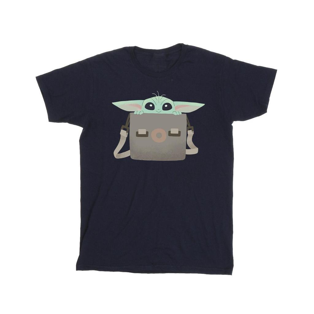Star Wars Mens The Mandalorian Grogu Luggage T-Shirt